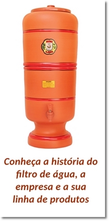 conheça a história do filtro de água
