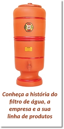 conheça a história do filtro de água